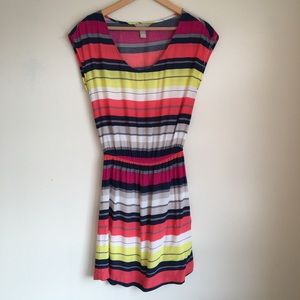 Banana Republic Dress White, Yellow, Pink